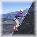 ice climbing in the pucon area of chile